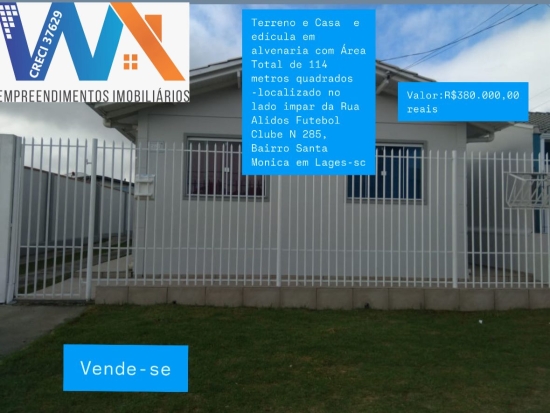 WAEMPREENDIMENTOS VENDE: ed&iacute;cula